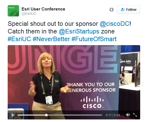 Use hashtag #ESRIUC today!
