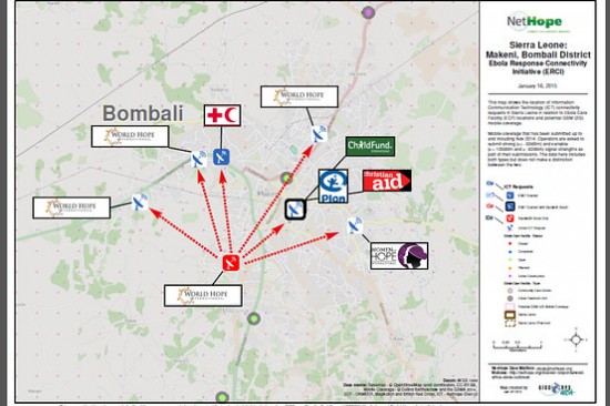 Plans to extend Internet access to Ebola treatment centers in Sierra Leone. Courtesy NetHope