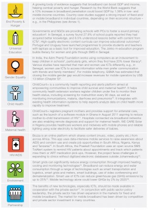 Broadband and the MDGs