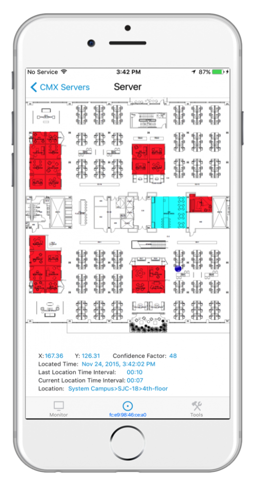 CMX Admin mobile app screenshot 2 with iPhone bezel