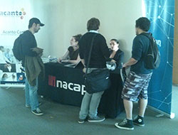 Cisco Networking Academy students meeting with potential employers in Chile