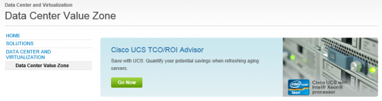 Cisco UCS TCO-ROI Tool