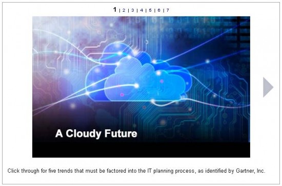 Cloudy Future SlideShow by Gartner