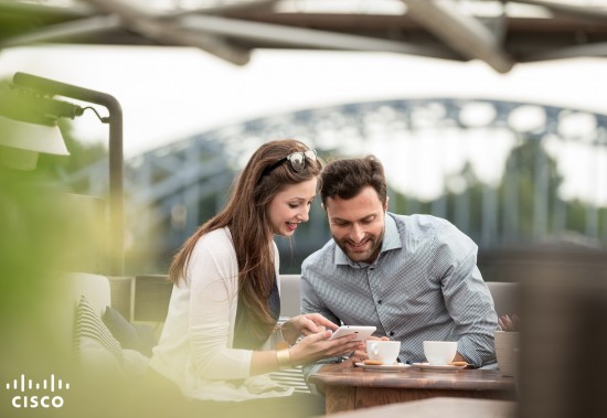 Couple at a cafe- mobility