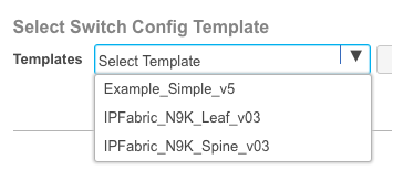DCNMSelectingValidatedVxLANTemplate