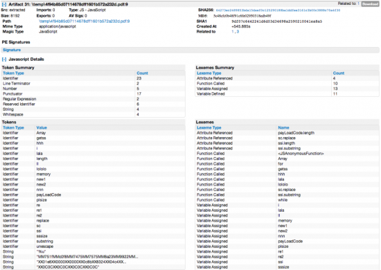 Figure 4 JavaScript Details