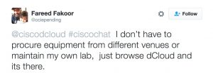 Fred Fakoor Cisco Chat dCloud
