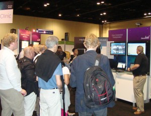 Wei Zou and Andy Manuel demonstrate Cisco's Connected Fleet Management solution at Cisco Live.