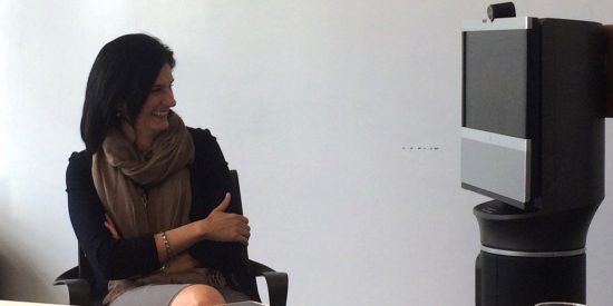 Robot Nick with Fran Katsoudas