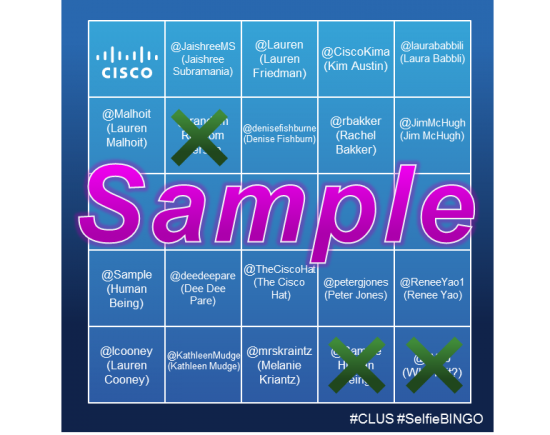 SelfieBingo Sample