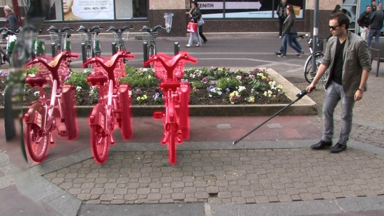 Handisco Stick users will be able to use data from tagged locations to move independently and safely around cities