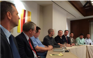 Jim Leach (L) and panel of Cisco Champions