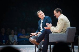 Bryan Cranston onstage at CLUS.