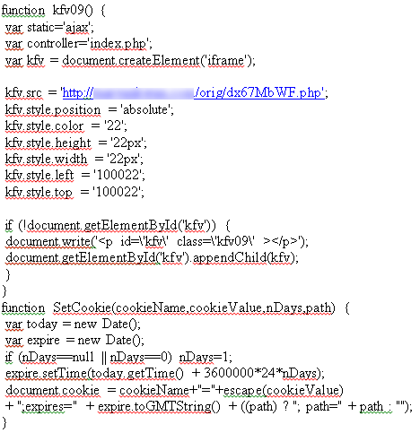 Deobfuscated JavaScript