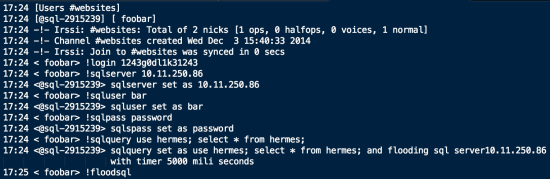 Figure 4: Our interaction with the bot.