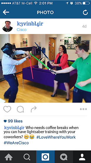 LoveWhereYouWork example