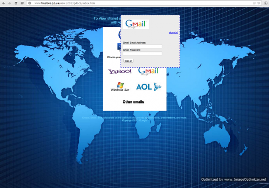 First campaign using the same toolkit to target Google Docs